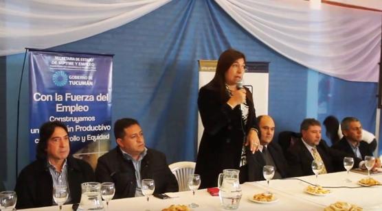 La intendente de Alberdi, Sandra Figueroa, ayer