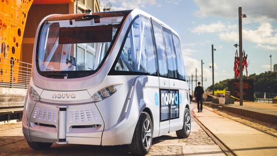 "Arma", el autobús sin conductor desarrollado por la empresa Navya.