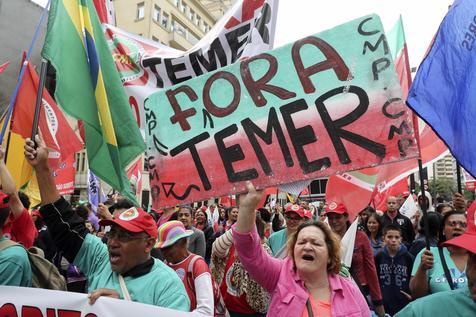 Manifestaciones contra Michel Temer 