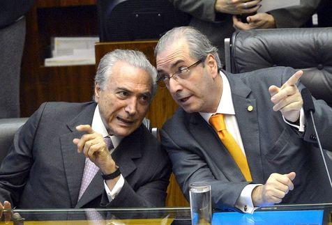 Temer y el exdiputado Eduardo Cunha. Una alianza que parece desgajada ahora