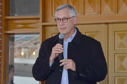 El representante boliviano  Eduardo Rodríguez Veltzé, en La Haya, ayer