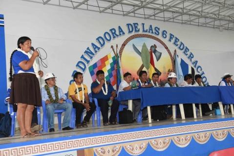 Morales junto a cocaleros cochabambinos