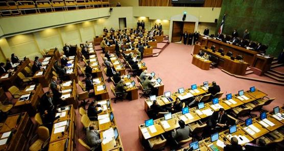 Camara de Diputados de Chile, durante la sesión