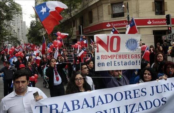 Trabajadores movilizados y en huelga