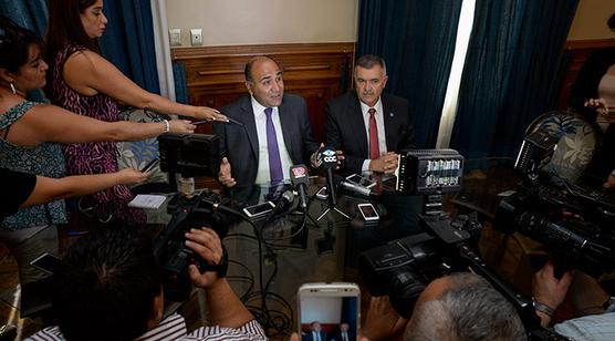 Manzur y Jaldo, ayer en Casa de Gobierno