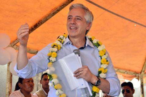 García Linera durante su discurso