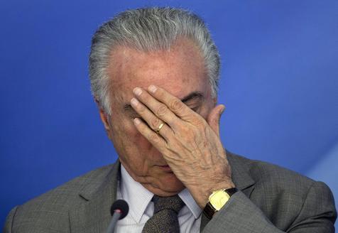 Temer agobiado por su corrupción