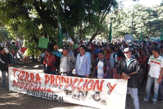 Cempesinos movilzados por la reforma agraria