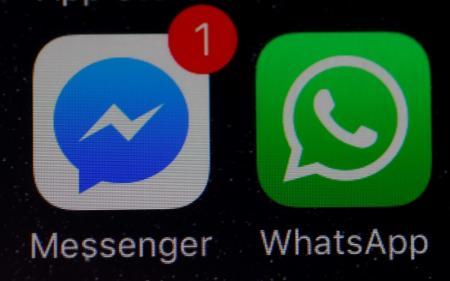 Los iconos de Facebook y Whatsapp 