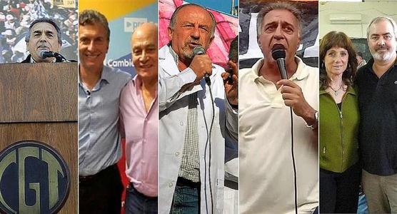 Juan Carlos Schmid, Mauricio Macri, Momo Venegas, Hugo Yasky, Néstor Pitrola, Alejandro Bodart y Vilma Ripoll.