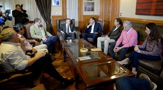 Jaldo junto a empresarios y UATRE