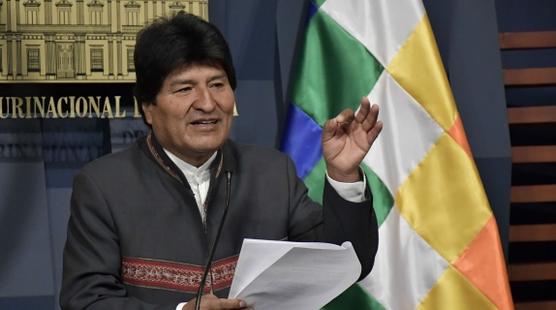 Evo Morales, ayer en La Paz