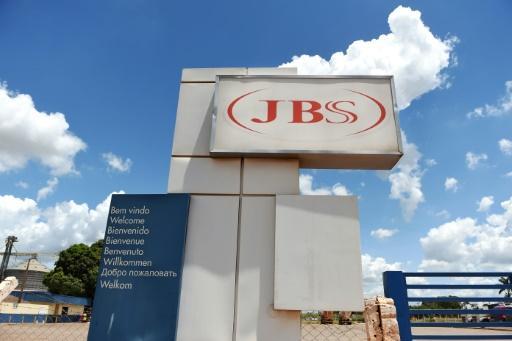 Entrada de una planta frigorífica de JBS en Samambaia, Brasil,