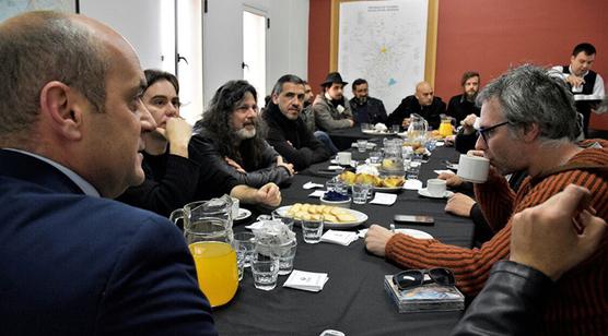 Lichtmajer se reunió con referentes de bandas