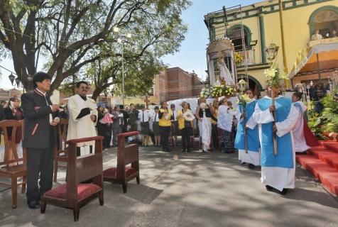 Evo Morales, ayer en Quillacollo