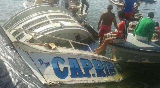 Casco del barco hundido