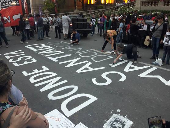 El momento de inicio de la manifestación