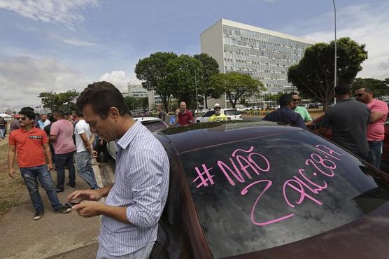 Protesta de Uber