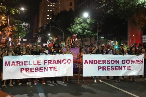 Masivo tributo a Marielle Franco (foto: EPA)