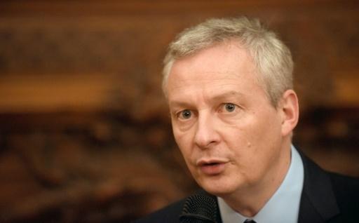 El ministro de Economía de Francia, Bruno Le Maire, en una rueda de prensa en la embajada francesa en Buenos Aires