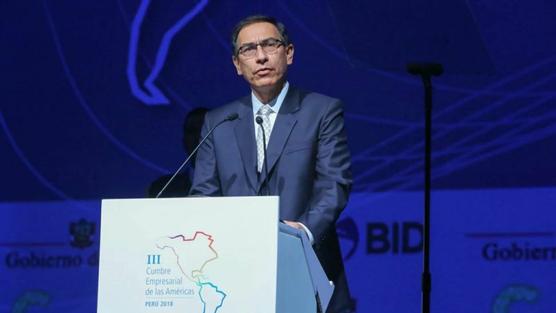 Vizcarra habla ante los presidentes de la Cumbre de las Americas