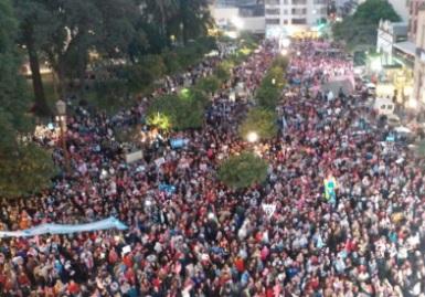 Marcha a favor del aborto clandestino