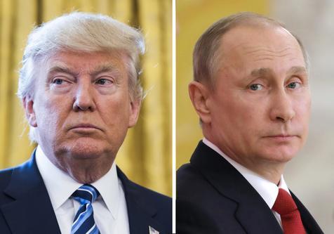 Presidentes de EEUU, Donald Trump, y de Rusia, Vladimir Putin (foto: ANSA)