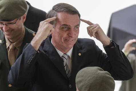 El exmilitar y candidato presidencial Jair Bolsonaro (foto: ANSA)