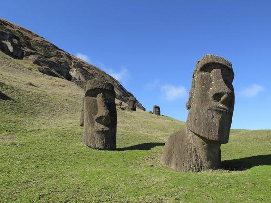 Las cabezas gigantes de Pascua