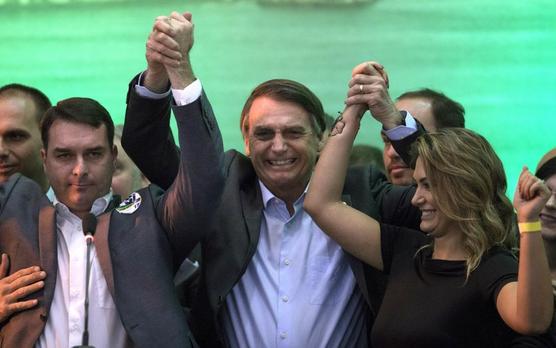 Bolsonaro y el  general Hamilton Mourao