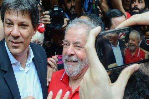 Lula y Fernando Haddad