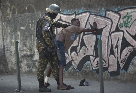 Operativo de la policia militarizada