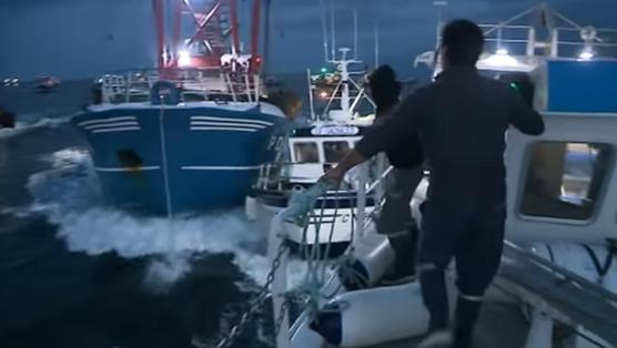 Captura de pantalla del video difundido por la televisión francesa.