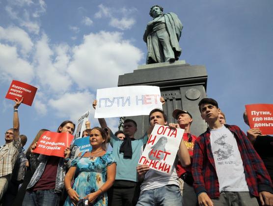 La protesta de los rusos