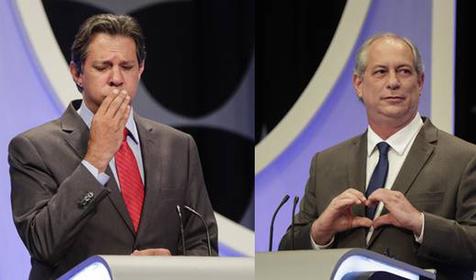 Haddad y Gomes, favoritos en el balotaje (foto: Ansa)