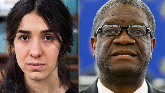 La militante Yazidie Murad y el ginecólogo Denis Mukwege.