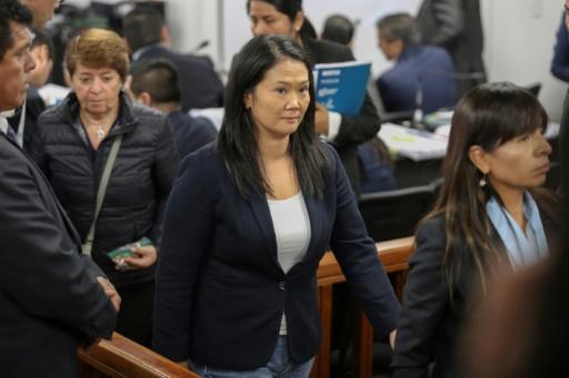 Keiko Fujimori, llega a una audiencia