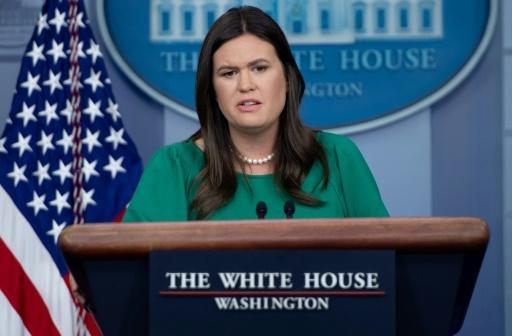 La portavoz de la Casa Blanca, Sarah Huckabee Sanders