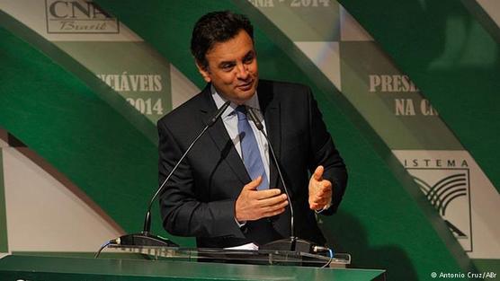 Aécio Neves, excandidato presidencial brasileño, hoy senador.