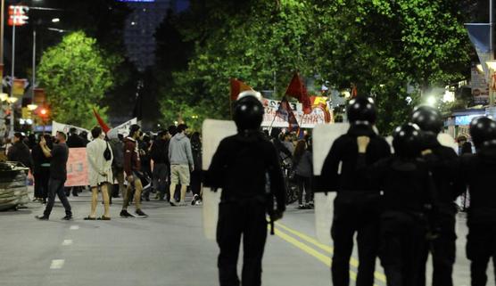 Protesta contra el G20 en Montevideo