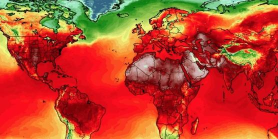 El mapamundi de las temperaturas