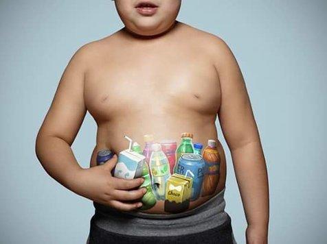 Uno de los afiches de la campaña mexicana contra la obesidad (foto: Ansa)