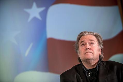 Ex estratega de campaña presidencial de trump, Steve Bannon (foto: ANSA)