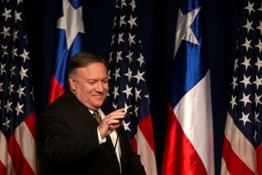 Pompeo en Santiago de Chile ayer viernes