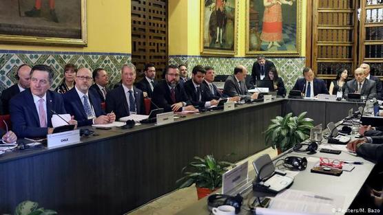 La reunión en Santiago de Chile, ayer