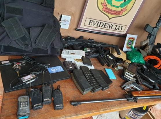 Armas secuestradas a los narcos