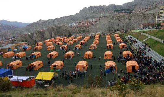 En este campamento estuvieron esta semana