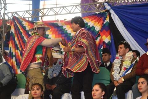 Morales durante el congreso partidario