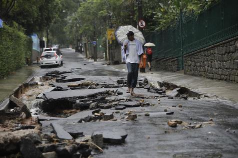 Lluvias y deslizamientos en Rio