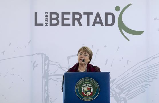 Bechelet asiste a la inauguración del Museo de la Libertad y Derechos Humanos en Panamá